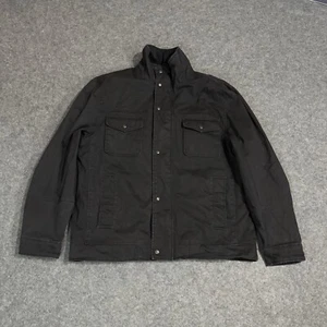 Levi's Straus Trucker Jacket Mens XL Full Zip Sherpa Lined Polyester Black - Picture 1 of 13