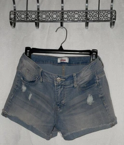 Bongo Shorts Women Size 9 Cuffed Light Blue Stretch Blue Denim NWOT - Picture 1 of 5