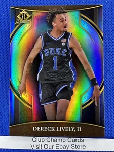 2023 #BI-1 Dereck Lively II Bowman University Chrom Invicta Duke Blue Devils - Bild 1 von 2