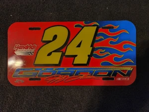 Jeff Gordon # 24 Hendrick Motor Sports Nascar License Plate Cover Flames - Picture 1 of 2