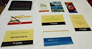 2007 HYUNDAI SONATA OWNER MANUAL 8/PC.SET & BLACK HYUNDAI PREMIUM FACTORY CASE / - Picture 1 of 10
