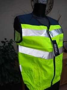 HIGH VISIBILITY RIDING REFLECTIVE ZIP UP WAIST COAT - CHILD LARGE/SMALL ADULT