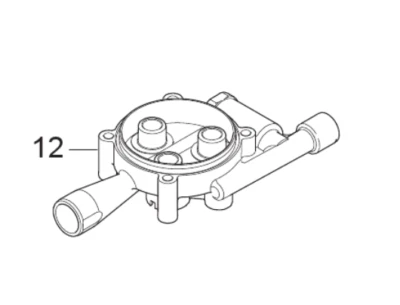 NILFISK GMBH Nilfisk Pumpengehäuse Zylinder Block Motor Pumpe C-PG / C 120 125 130 135 E 120