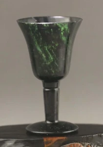 Antigua China jade natural tallada a mano estatua de copa copa copa - Imagen 1 de 7