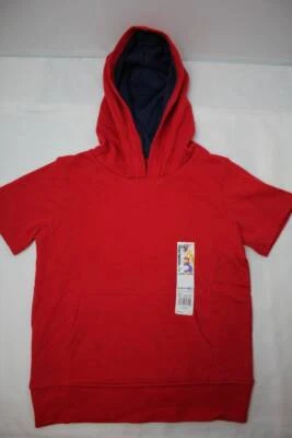 NEW Toddler Boys Pull Over Hoodie Size 4T T Shirt Top Tee Pocket Clothes Red - Image 1 of 3