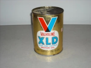Vintage Valvoline XLD SAE 10W-20W-40 1 FULL Quart Motor Oil Cardboard Can - Picture 1 of 9