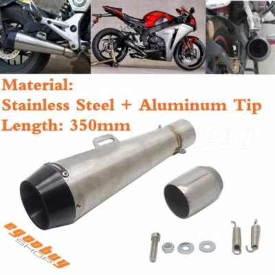Silenciador de escape silenciador de emisiones para moto de cross scooter motocross 38 mm-51 mm Foto 1 de 4