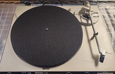 Record Player Turntable Platter Mat Slipmat 12" Diameter / 5mm Thick Black Felt - Изображение 1 из 4