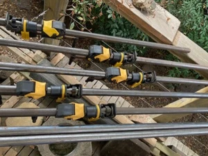 Power press sash/tube clamps x5 with tube to suit - Picture 1 of 3