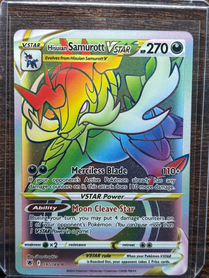 Hisuian Samurott VSTAR (Secret) 197/189 Swsh10: Astral Radiance Holo - Image 1 of 1