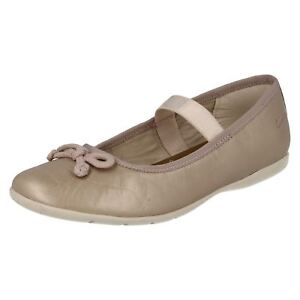 Girls Clarks Dance Along Casual Champagne Mary Jane Shoes