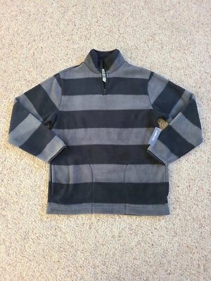 Sudadera con cremallera de cuarto polar azul marino antigua para niños talla Lg 10-12 nueva con etiquetas Foto 1 de 4