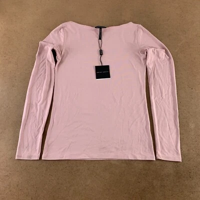 Sarah Pacini Women's Small Mauve Long Sleeve Round Neck Khaliya Modal Top NWT - Imagem 1 de 4