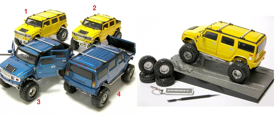 Automodello  die-cast 1:24 HUMMER H2 - SO REAL - Immagine 1 di 1
