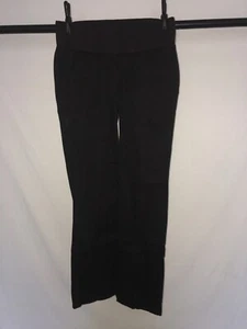 Oh mamma maternity black pants GL-701 small elastic waist with pockets - Picture 1 of 4