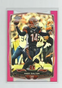 2014 Topps Chrome ANDY DALTON Pink Refractor 252/399 - Picture 1 of 1