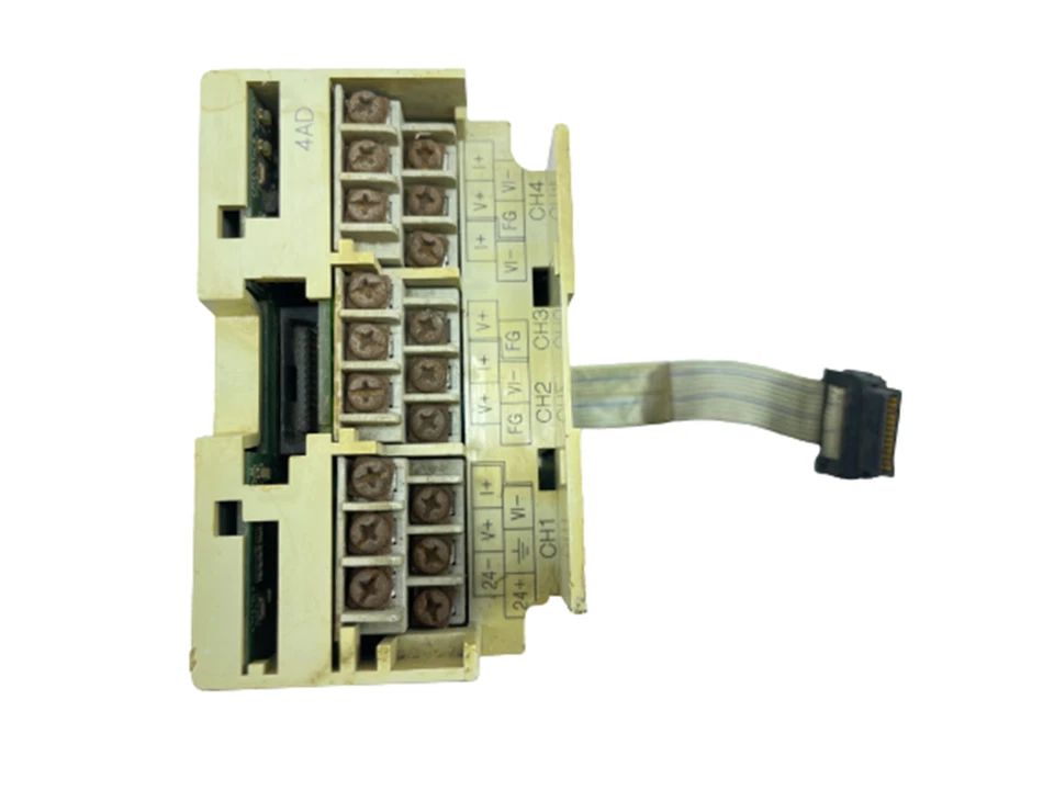 Mitsubishi FX2N-4AD Programmable Controller PLC Input Output Unit VER 4.00 - Image 1 of 4