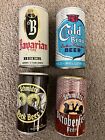 4 Vintage Beer Cans-Bavarian Type-Cold Brau- Schmidt?S Bock & Oktoberfest