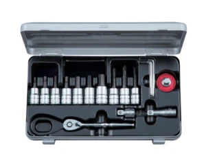 KTC TBT3S17HX kurzer Sechskant-Bit-Steckschlüsselsatz - 3/8 Zoll Antrieb | Made in Japan - Bild 1 von 1