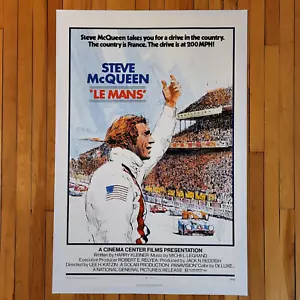 Le Mans (1971) Locandina originale film 1SH 27x41" - Steve McQueen - retro in lino - Foto 1 di 9