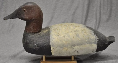 DE COLECCIÓN MADERA MI CANVASBACK DRAKE PATO SEÑUELO ATRIBUIDO A LOS PRIMEROS FERDINAND BACH?? Foto 1 de 4
