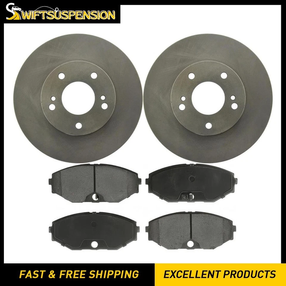 Kit de rotores de freno delanteros y pastillas de cerámica para 1993 1994 1995 1996 Infiniti J30 Foto 1 de 1