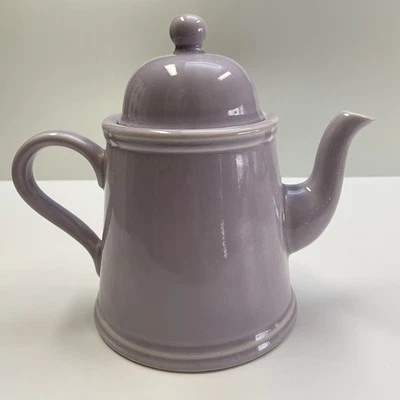 Tetera púrpura vintage rara Arthur Wood & Sons lilas con colador - minimalista Foto 1 de 4