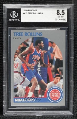 1990-91 NBA Hoops Tree Rollins #413 BGS 8.5 - Image 1 of 2