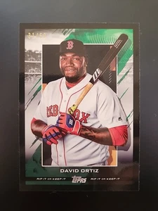 Tarjeta Topps RIP 2020 David Ortiz negra sin rasgar #46/50 Red Sox ¿Auto? - Imagen 1 de 4