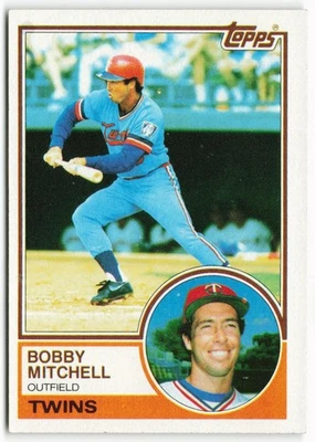 1983 Bobby Mitchell Topps - Minnesota Twins - Image 1 of 2