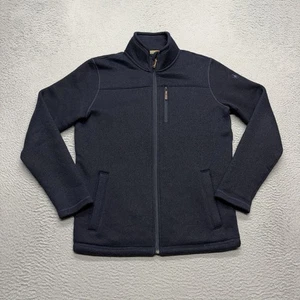 Chaqueta polar Smartwool Hudson Trail para hombre mediana azul marino mezcla de lana cremallera completa - Imagen 1 de 10