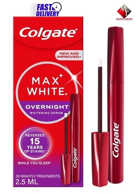 Colgate Max White Overnight Teeth Whitening Serum & Teeth Whitening Pen | 2.5ML