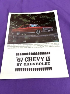 Chevy II 1967 - Folleto de ventas de autos de concesionario original de Chevrolet  Foto 1 de 4