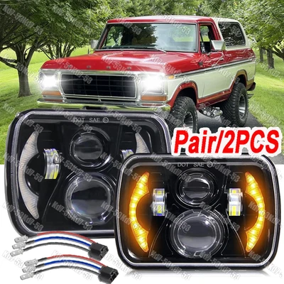Faro rectangular LED H6054 de 7x6 pulgadas aprobado por el DOT para Ford Bronco 1978-1987 Foto 1 de 4