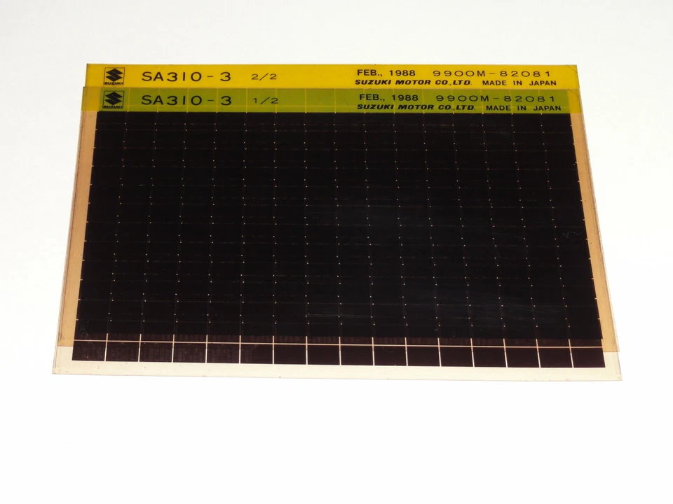 Microfiche Catalogo Ricambi Suzuki Swift Sa 310 Stand 02/1988 - Immagine 1 di 1