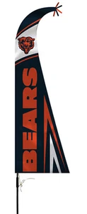 NFL Chicago Bears 44" Premium Feather Style Yard Flag with Pole - Picture 1 of 1