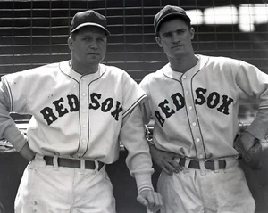 Boston Red Sox Jimmie Foxx & Bobby Doerr 8x10 Photo MLB Baseball Print - Picture 1 of 1