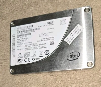 Intel 520 Series SSDSC2BW180A3H 180GB 2.5" SATA III Solid State Drive FreeShip! - Image 1 of 3