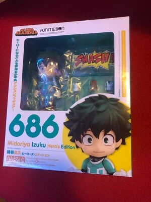 Nendoroid # 686 Midoriya Izuku Edición Héroe Con Sello Funimation AUTÉNTICO EN EE. UU. Foto 1 de 4