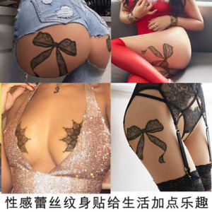 Sexy Tattoos Waterproof Temporary Tattoo  Lace Bowknot Fake Stickers Lasting Arm