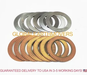 JCB BACKHOE - TRANSMISSION FRICTION & COUNTER PLATES 7+6 (445/03205 445/12307) - Picture 1 of 5