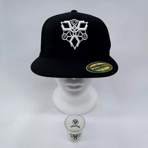 POD Pagable On Death Band Sombrero Negro Gorra Bordada Flexfit 6 7/8-7 1/4 P.O.D - Imagen 1 de 14