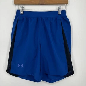 Under Armour Athletic Shorts Men's Size S Blue Fitted Lined Drawstring 7" - Picture 1 of 10
