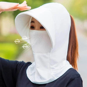 Sun Protective Sun Hat Neck Cover Hat Version Hat Wide Brim Foldable Outdoor @ - Picture 1 of 18