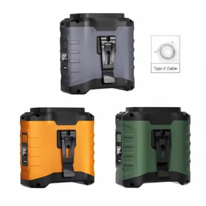 Waist Fan & 10000mAh Power Bank - Clip on Hanging Belt Fan Rechargeable Outdoor - Picture 1 of 30
