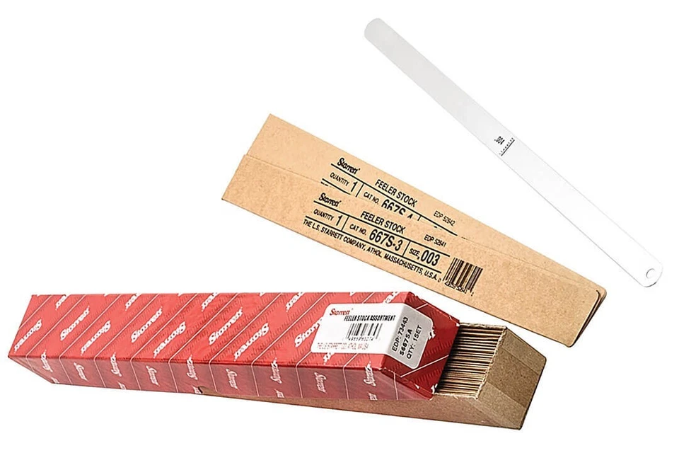 Starrett S667AS | 0.0010"-0.0300" Stainless Feeler Gauge Assorted 32 Leaves Foto 1 de 1