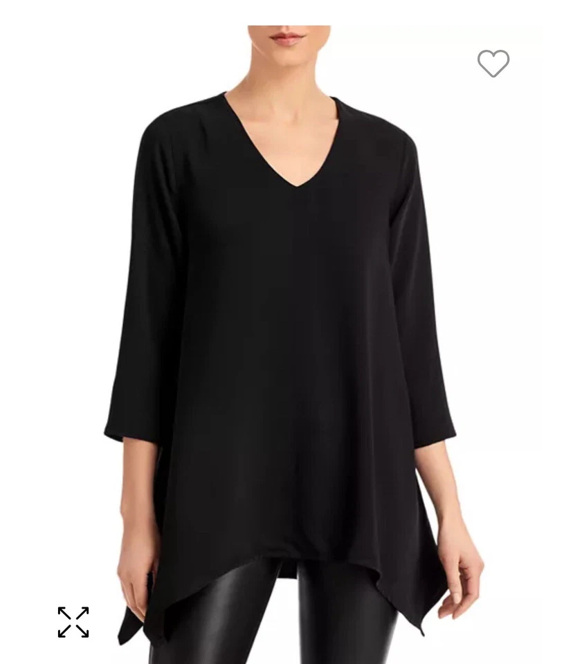 TÚNICA BLOOMINGDALES 100% CASHEMERE GOLA V TAMANHO L - Imagem 1 de 1