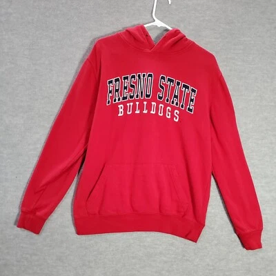 Fresno State Bulldogs 女式运动衫中号红色连帽衫标志刺绣 — 第 1/4 张图片