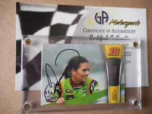 Danica Patrick signed 2013 Press Pass #10 GODADDY SHR Ford Nascar Card 36 GA-COA - Picture 1 of 5
