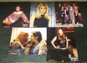 BUFFY THE VAMPIRE SLAYER LOT OF (5) CAST PHOTOS SARAH MICHELLE GELLAR HIGH GRADE - Picture 1 of 6